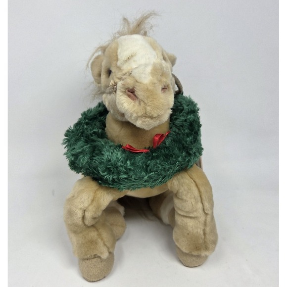 NWT Wells Fargo Buck the Tan Horse Pony Wreath 16" Xmas Plush Stuffed 2003 VTG - Picture 2 of 8